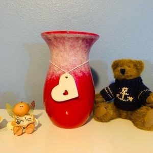 Ceramic vase with heart